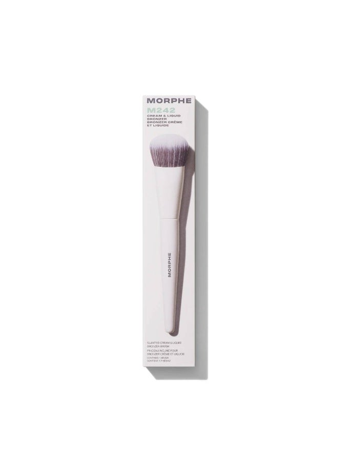 Morphe M242 Slanted Cream & Liquid Bronzer Brush - Image 2