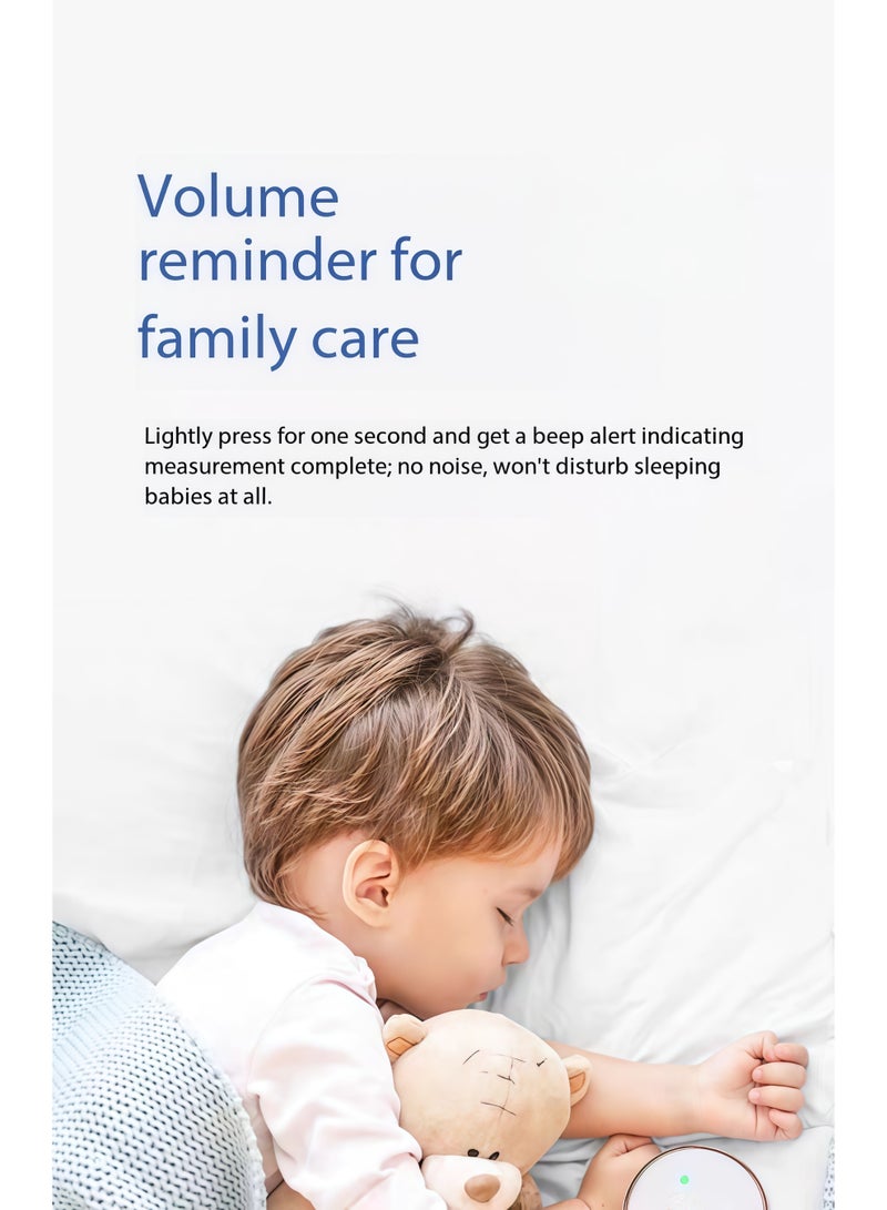 SKT Shiketro Infrared Forehead Thermometer, Electronic Thermometer, Non-contact Forehead Thermometer, Medical Thermometer, Ear Thermometer, USB Rechargeable E122 Infrared Thermometer (1-second Temperature Measurement) - Image 3