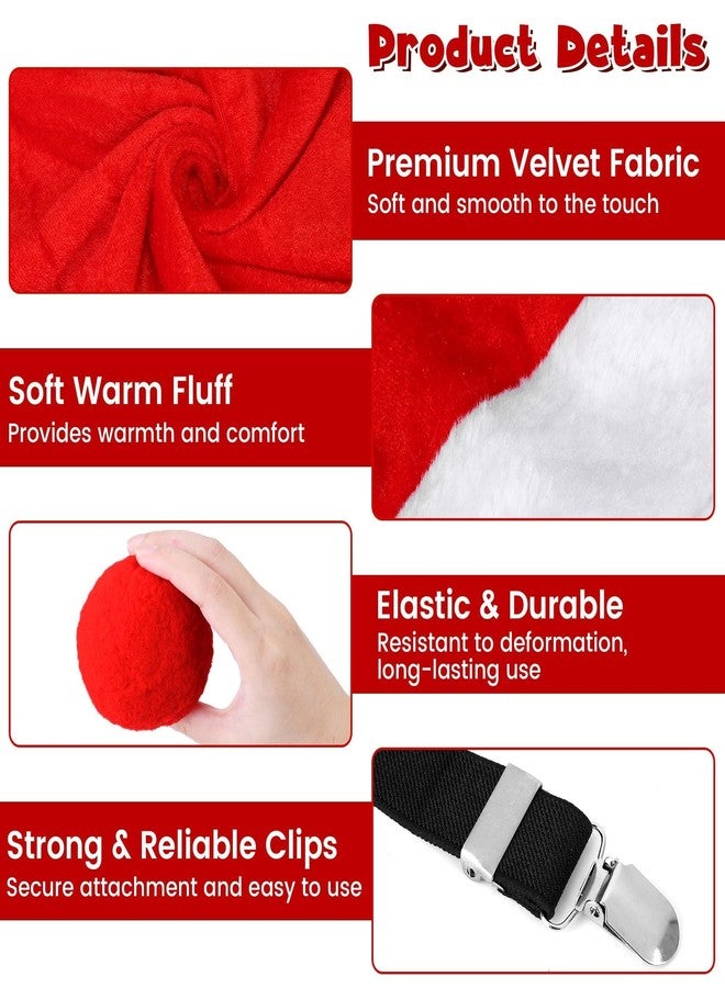 Elcoho 59 Inch Christmas Santa Pants Toss Game Set with Santa Hat, Detachable Strap, 10 Plush Snowballs, Outdoor Giant Pants Yard Toss Ball Games for Adults Family Backyard Game Holiday Party Activity - Image 3