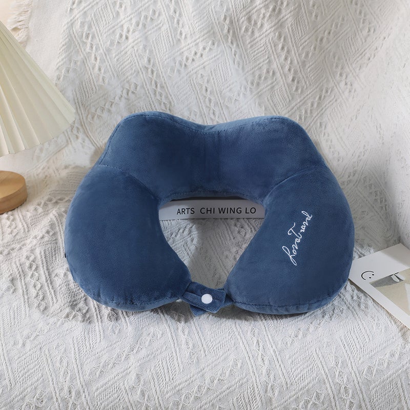 Custom Logo U-shaped Pillow Factory Direct lake blue plane