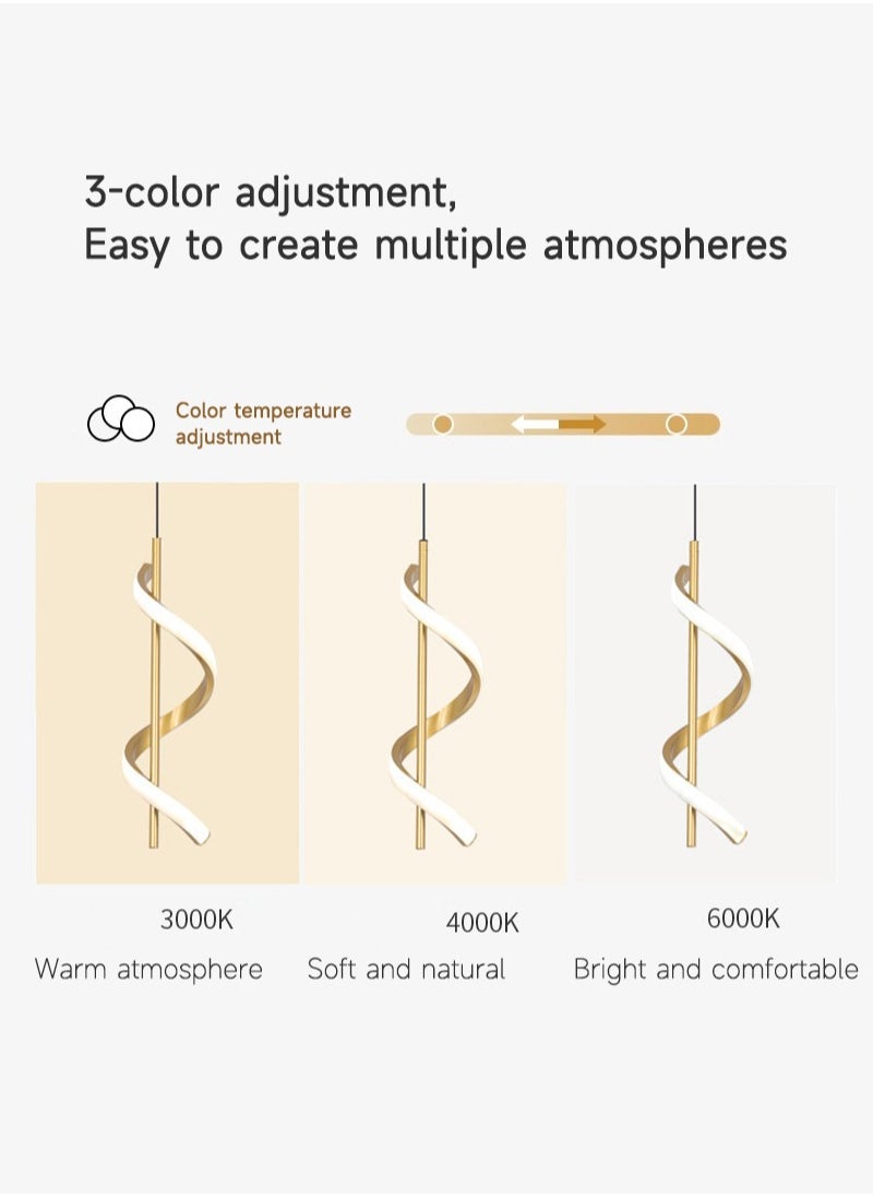 Sharpdo Nordic 3-color LED Pendant Light Interior Lighting For Home Bedside Living Room Decoration Dining Table Aisle Modern Lights Minimalist Art Gold  - Image 2