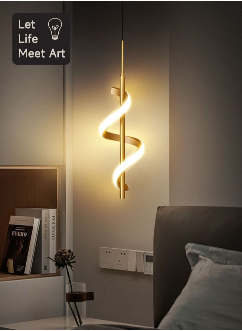 Sharpdo Nordic 3-color LED Pendant Light Interior Lighting For Home Bedside Living Room Decoration Dining Table Aisle Modern Lights Minimalist Art Gold  - Image 1