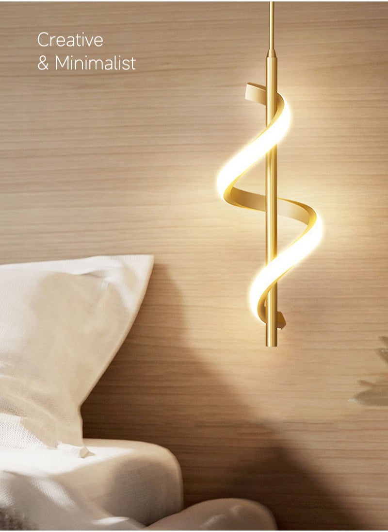 Sharpdo Nordic 3-color LED Pendant Light Interior Lighting For Home Bedside Living Room Decoration Dining Table Aisle Modern Lights Minimalist Art Gold  - Image 4