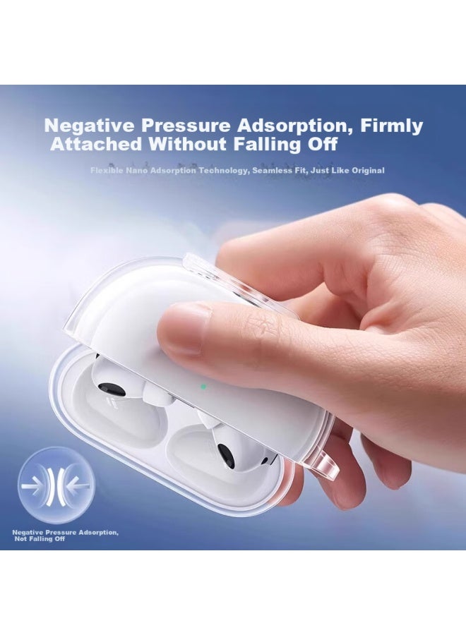 Hotfire Transparent Silicone Soft Shell Protective Case For Huawei Freebuds Pro4 Bluetooth Earphones Storage Box, Full Coverage Anti-drop Ultra-thin Protective Case With Lanyard - Image 4