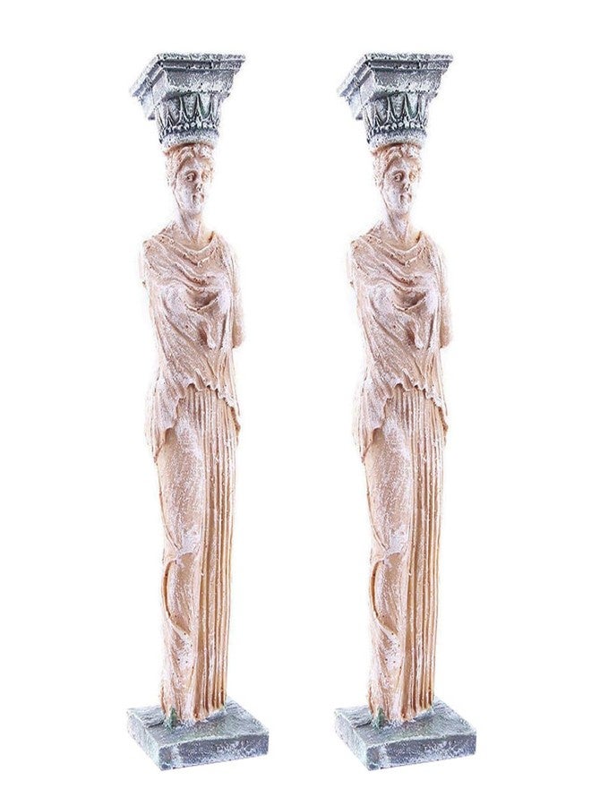 Baluue 2Pcs Resin Simulated Goddess Statue Aquarium Decor Greek Fish Tank Landscaping Sculpture Aquarium Landscape Decoration for Fish Tank Home Decor - Image 1