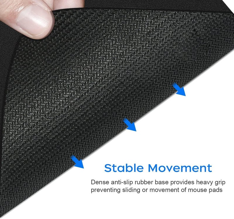 RadiantMouse Pad 220X180X3mm Gaming Mouse Pad, Non-Slip Rubber Base, Waterproof Surface, Premium-Textured, Compatible with Laser and Optical Mice (Color Blast) - Image 4