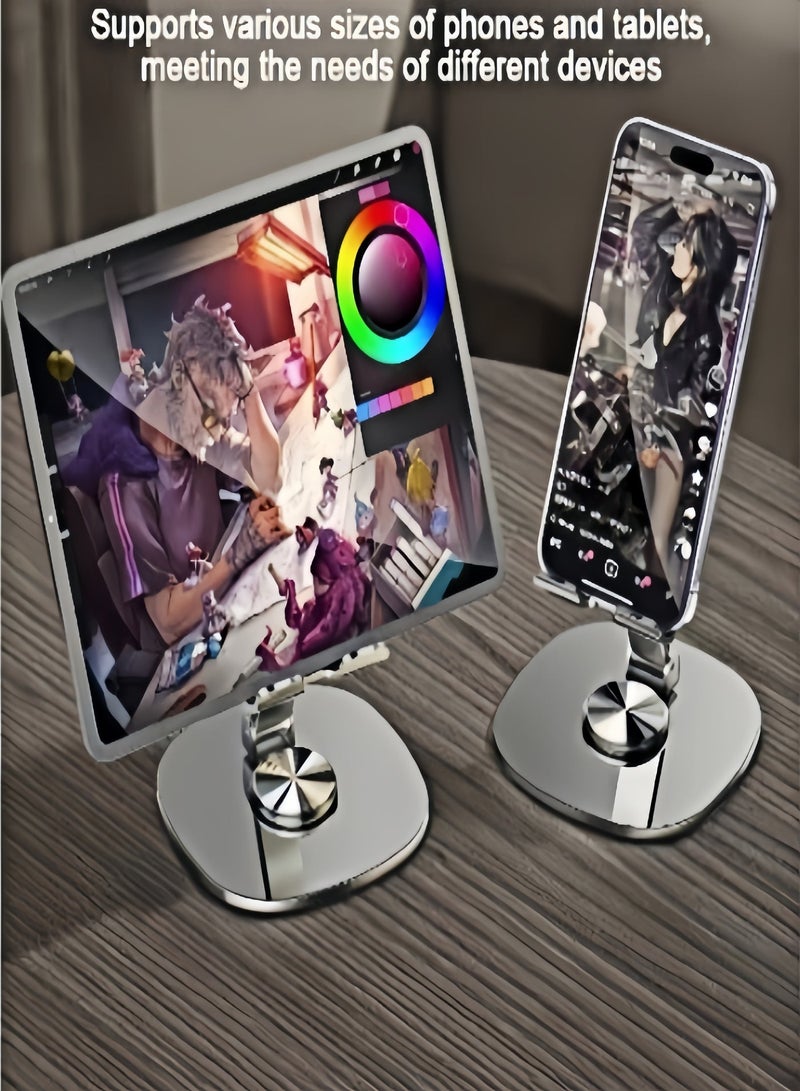 KEVIN Adjustable Portable Metal Phone Stand 360-Degree Rotatable Universal Alloy Mobile Holder Stable for All Phones - Image 3