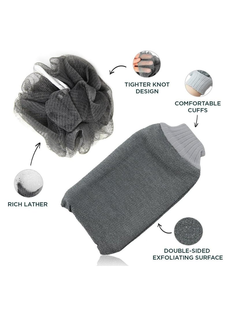 Oasisgalore Shower Cleaning Towl Sponge and Exfoliating Glove  - Image 3