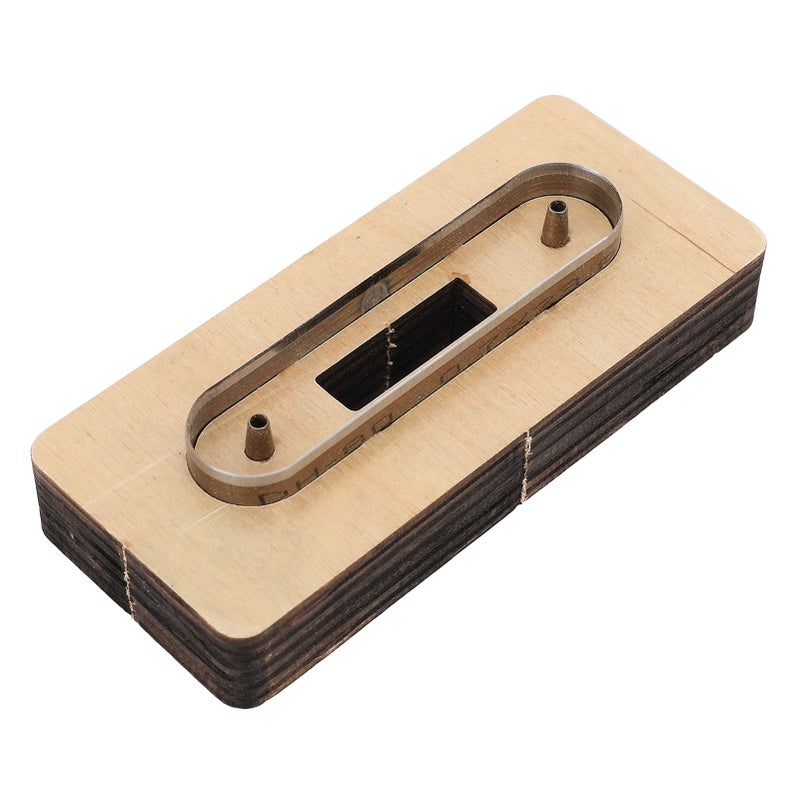 Leather Cutting Die Cable Straps Cord Organizer Wooden Cutting Dies Cutter Mould for DIY Craft L 1.8x9.5cm / 0.7x3.7in - Image 3
