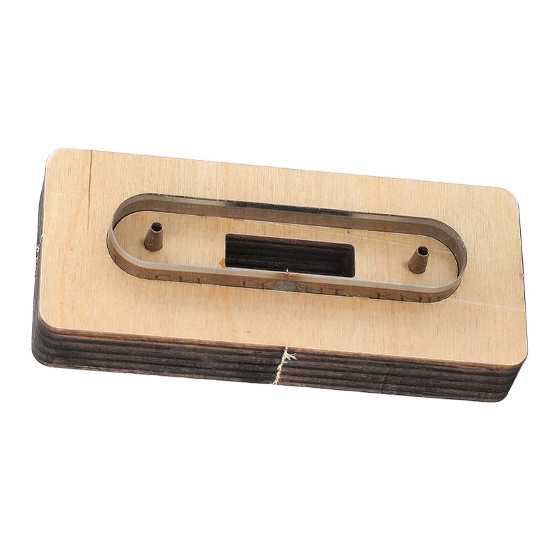 Leather Cutting Die Cable Straps Cord Organizer Wooden Cutting Dies Cutter Mould for DIY Craft L 1.8x9.5cm / 0.7x3.7in - Image 1