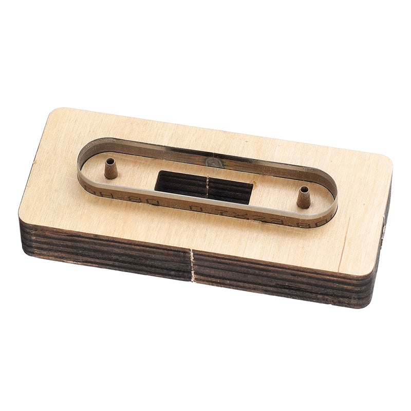 Leather Cutting Die Cable Straps Cord Organizer Wooden Cutting Dies Cutter Mould for DIY Craft L 1.8x9.5cm / 0.7x3.7in - Image 4