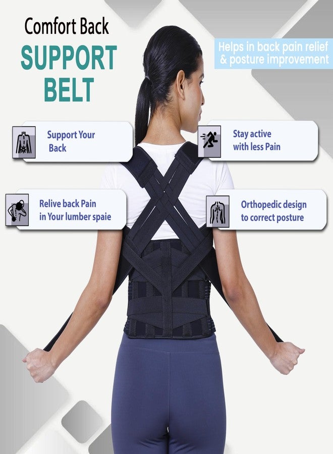 ZEDAN 2-in-1 Neoprene Posture Corrector Belt with Integrated Back Support | Adjustable Shoulder & Back Alignment Belt | Unisex Brace for Daily Posture Improvement & Upright Sitting | Comfortable Wear Design | Universal Size - Image 5