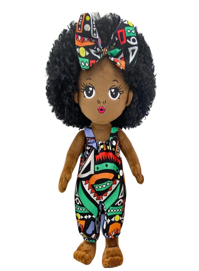 JUSTQUNSEEN Black Baby Doll s Soft Doll, 12” Black Dolls African American Ba by Dol l Soft Baby Doll,Plush Doll s Girls Black Baby Dolls for Christmas - Image 1