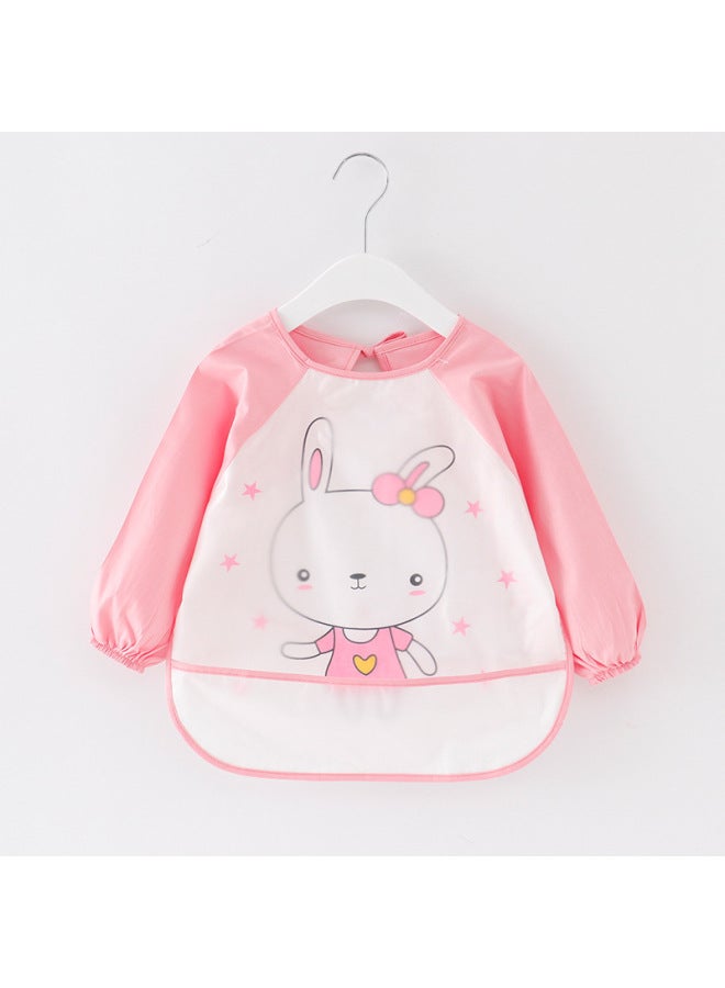 Cartoon Printed Baby Eating Smock Summer Thin Kindergarten Boys And Girls Waterproof And Anti-fouling A Reverse Dressing