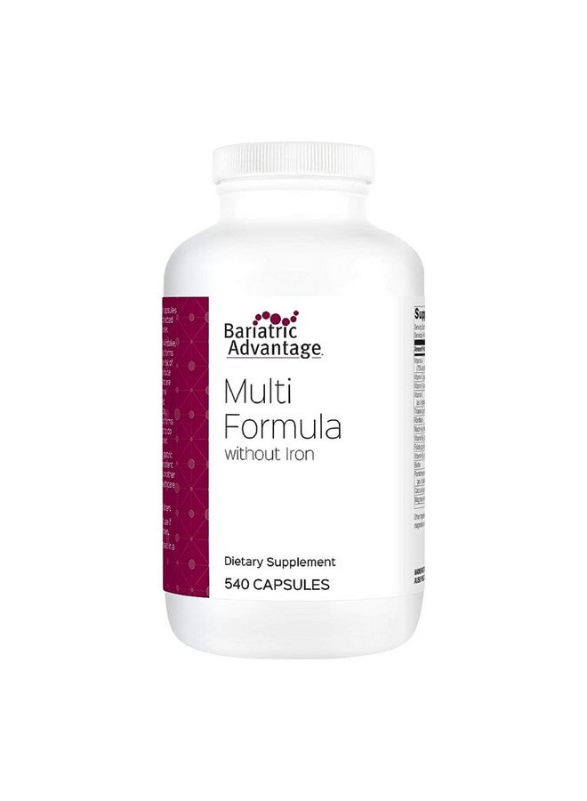 Bariatric Advantage مكملات باريتريك أدفانتج متعددة الصيغ بدون حديد، فيتامينات متعددة عالية الفعالية للمرضى الذين خضعوا لجراحة السمنة تحتوي على 22 فيتامينًا وعناصر غذائية أساسية - 540 كبسولة - Image 1
