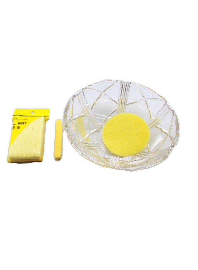 CETC Compress Facial Cleaning Pads Makeup Removing Sponge (Set Of 12)  - Image 1