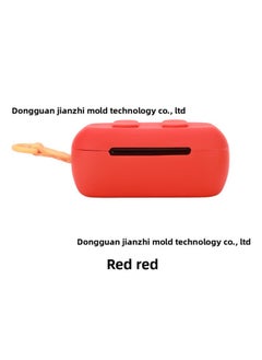Skullcandy DIME 3 Bluetooth Earphone Protective Case Soft Silicone Storage Bag Suitable For Skull Head Design Universal Accessory-Color:Red-Model:DIME 3