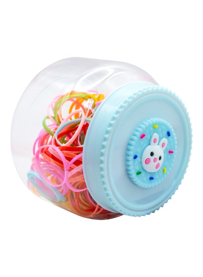 Duravel Multicolour Elastic Hair Ties Rubber Bands Mini Polyband Soft Ponytail Holder for Kids Baby Girls Pack 300 - Image 3