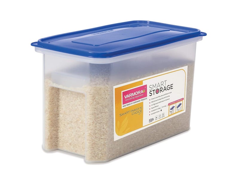 Varmora Combo Pack of Smart Storage 12 liter (10 kg Maximum Weight Capacity) Plastic Container and Rice Scoop (Pack of 1) - Image 4