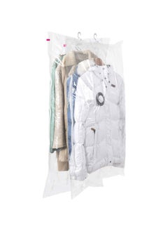 COMPACTOR 2-Piece Durable Airtight Hanging Vacuum Storage Bag Set Clear 70 x 105 cm RAN3253  - Image 2