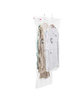 COMPACTOR 2-Piece Durable Airtight Hanging Vacuum Storage Bag Set Clear 70 x 105 cm RAN3253  - Image 3