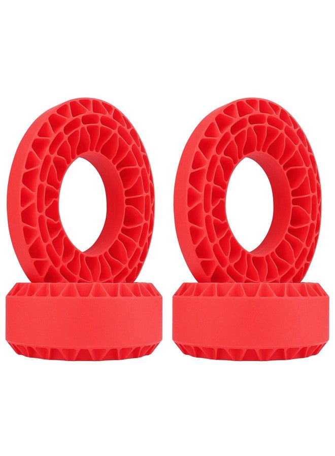 HobbyPark 1.9 Silicone Inserts Foam Rubber Insert fit 118-122mm Tires 4.75" for 1/10 Scale RC Crawler 1.9" Wheel Tires, Super Soft, Replacement of Sponge Foams 4pcs (Red) - Image 1