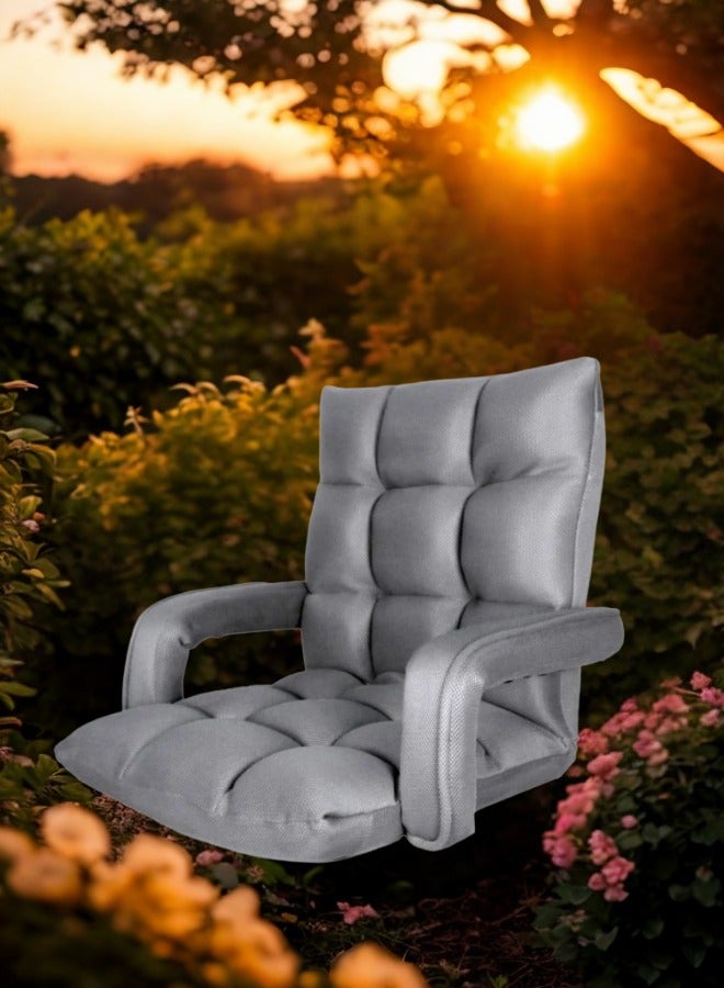 SMART HOME A luxurious folding floor chair, padded, comfortable and soft to the touch, travel seat, sports chair, outdoor chair and garden chair - Image 2
