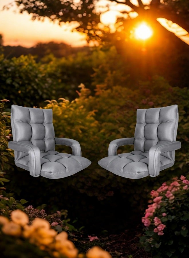 SMART HOME A luxurious folding floor chair, padded, comfortable and soft to the touch, travel seat, sports chair, outdoor chair and garden chair - Image 3
