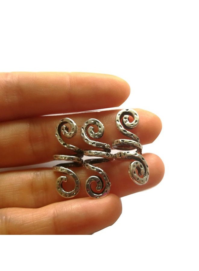 LQQQL Vikingamulet Vikings Spiral Hair Beads Rings-Dreadlock Hair Accessories Norse Spiral Hair Coils Spring Beads for Braid Beards Hair Pendants &Bracelets DIY (3 small pcs) - Image 5