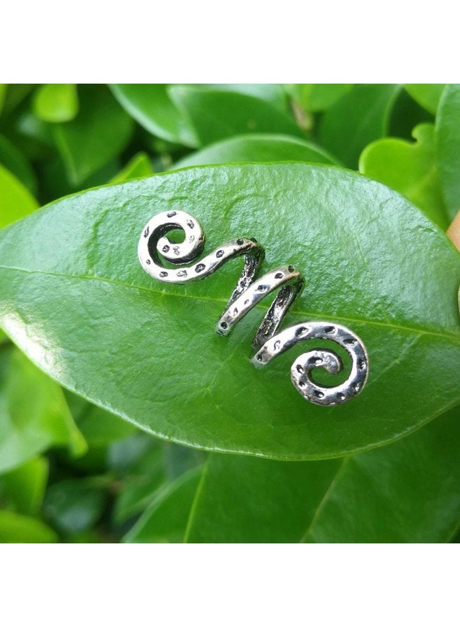 LQQQL Vikingamulet Vikings Spiral Hair Beads Rings-Dreadlock Hair Accessories Norse Spiral Hair Coils Spring Beads for Braid Beards Hair Pendants &Bracelets DIY (3 small pcs) - Image 2