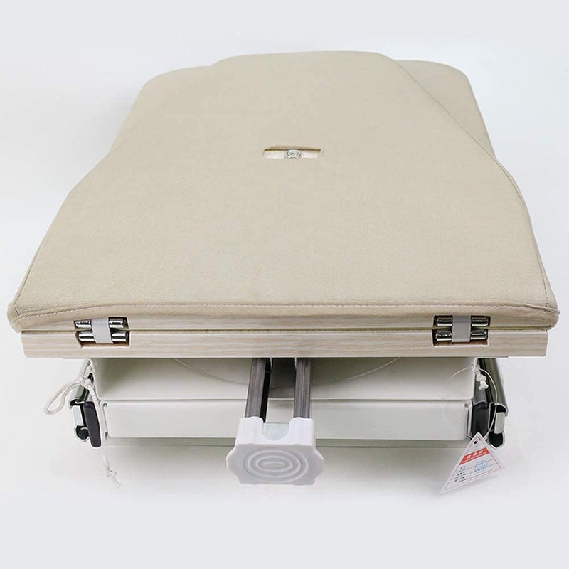 HINOSI Hiding Ironing Board Foldable Ironing Station in Cabinet for Apartment  Small Room  Sturdy Folding Board EasyRelease Lever 118 W x 55 H x Length 169 L White 