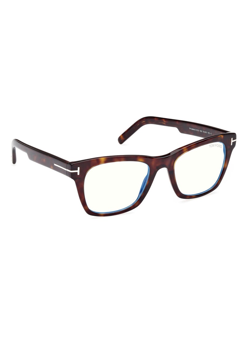 TOM FORD Men's Square Shape Resin Eyeglass Frames - FT5886-B05250 - Lens Size: 50 Mm  - Image 3