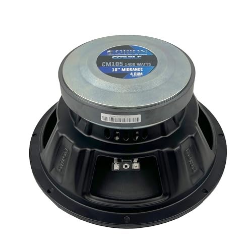 ORION Cobalt CM105 High Efficiency 10" Mid-Range Bullet Loudspeaker, 1400W Max Power, 350W RMS, 4 Ohm, 2" Voice Coil - Pro Car Audio Stereo, Midrange Speaker (Single) - Image 5