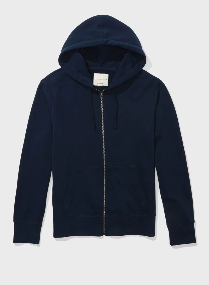 American Eagle Zip Through Hoodie