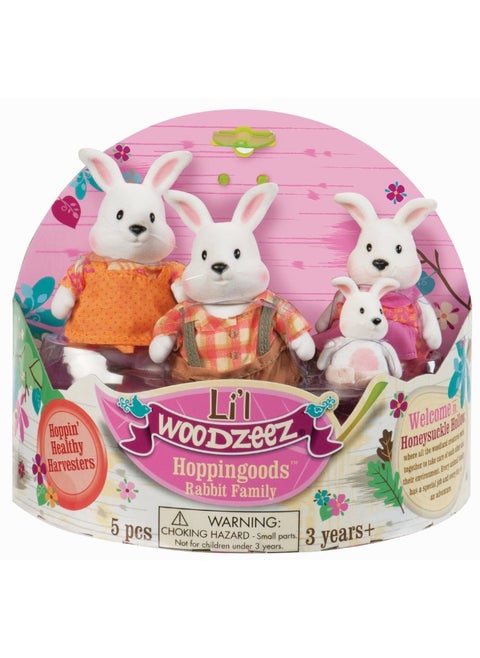 Li'l Woodzeez - Hoppingood Rabbit family - 6006