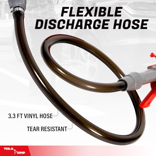 TERA PUMP Portable Battery Powered Multipurpose Gas Transfer Pump (2.8 GAL/MIN) Liquid Transfer Pump with Quick Stop Nozzle for Gas, Diesel, DEF (2nd Gen) - Image 3