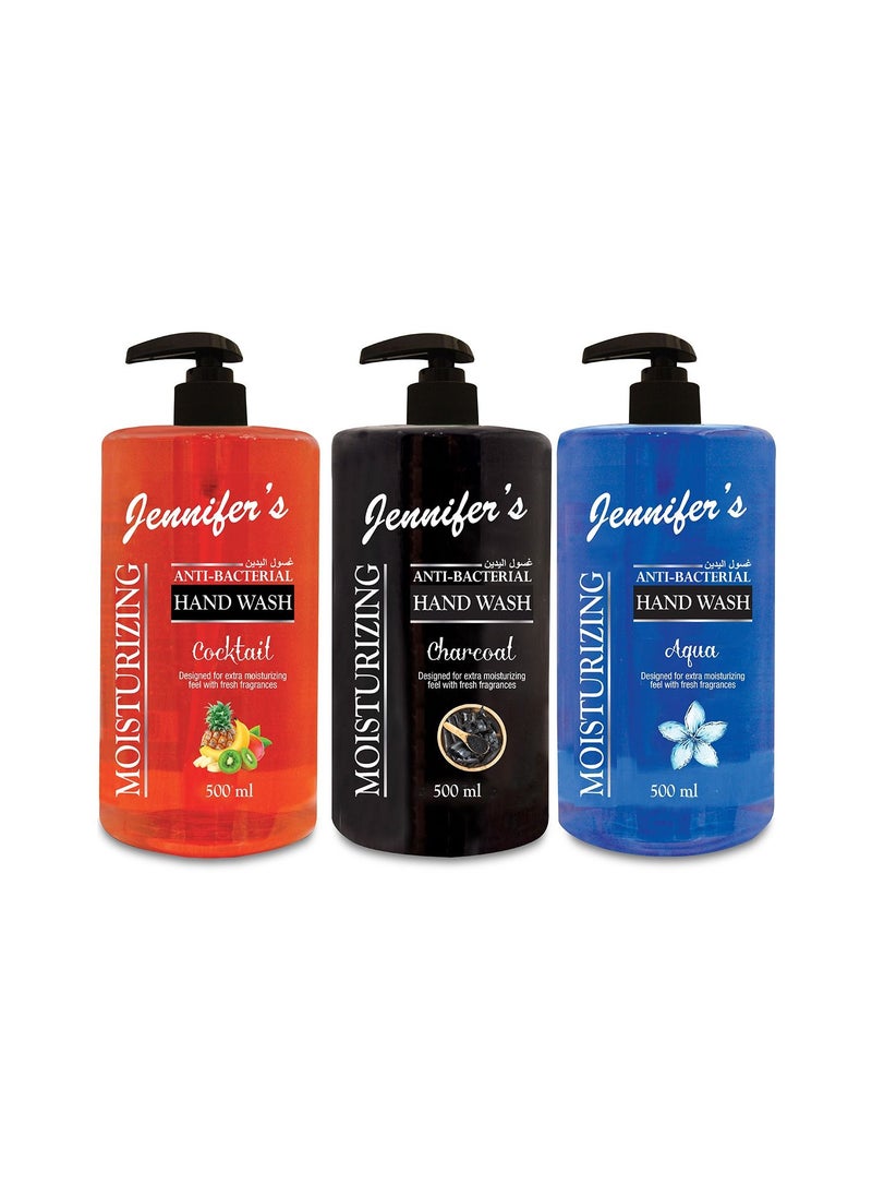 Jennifer's Anti- Bacterial Hand Wash, Pack of 3, Assorted  - Image 2