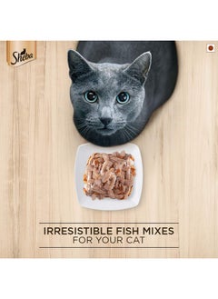 Sheba Rich Premium Wet Cat Food, Fish With Dry Bonito Flake, 12 Pouches (12 X 35G) - Adult  - Image 3