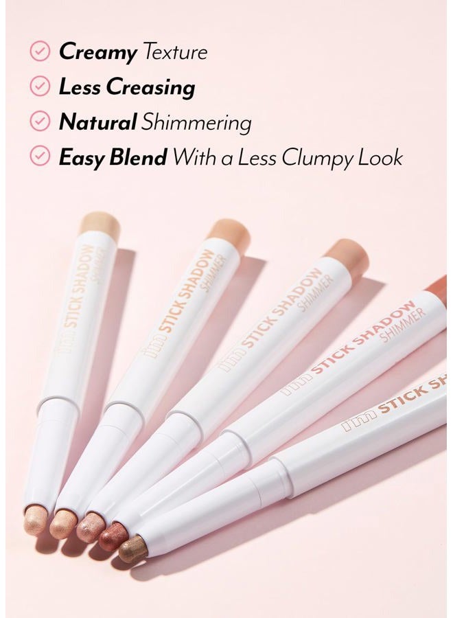 I'M MEME Eyeshadow - I'm Stick Shadow Shimmer 001 Sugar Bling | Long Wear Blendable, Creamy, Pearly Finish, Under Eye Makeup Suitable for Beginners, Glitter, Smudge Proof, High Pigmentation, 0.03 Oz - Image 5