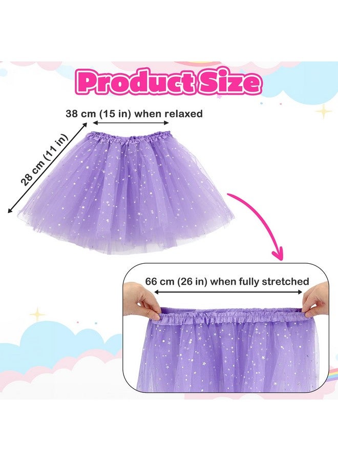 kilofly 6pc Girls Ballet Tutu Kids Birthday Princess Party Favor Dress Skirt Set Multicolored - Image 2