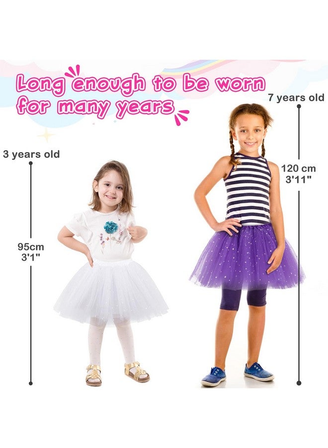 kilofly 6pc Girls Ballet Tutu Kids Birthday Princess Party Favor Dress Skirt Set Multicolored - Image 4