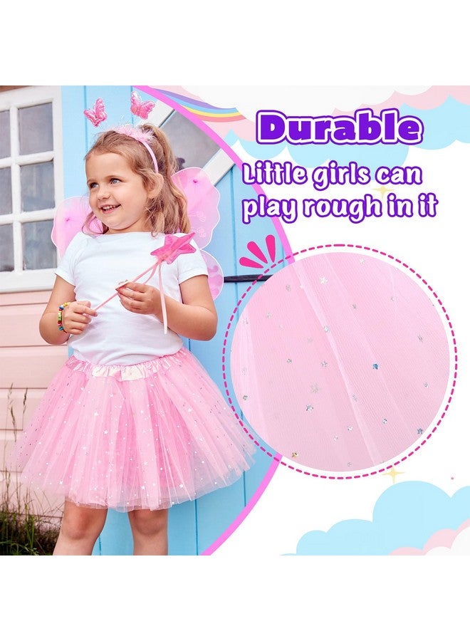 kilofly 6pc Girls Ballet Tutu Kids Birthday Princess Party Favor Dress Skirt Set Multicolored - Image 5