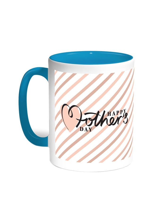 RKN Happy Mother's Day Printed Coffee Mug Turquoise/White 11ounce - Image 2