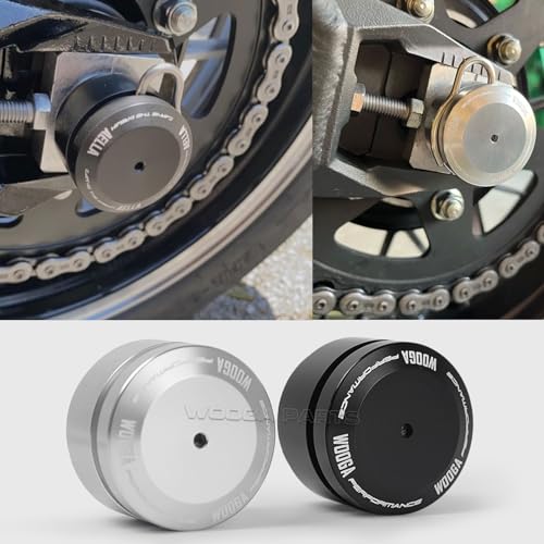 WOOGA Rear Axle Nut Sliders Cover fit for Ka&wa&sa&ki Z900RS SE CAFE Z 900 RS 2018 2019 2020 2021 2022 2023 2024 Axle Cap Swingarm Nut Protector Z 900 RS (Black) - Image 1