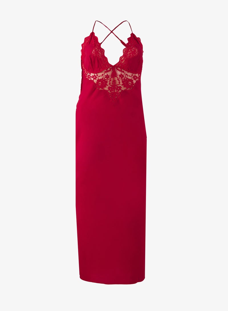 hunkemoller Satin lace detailed dress - Image 2