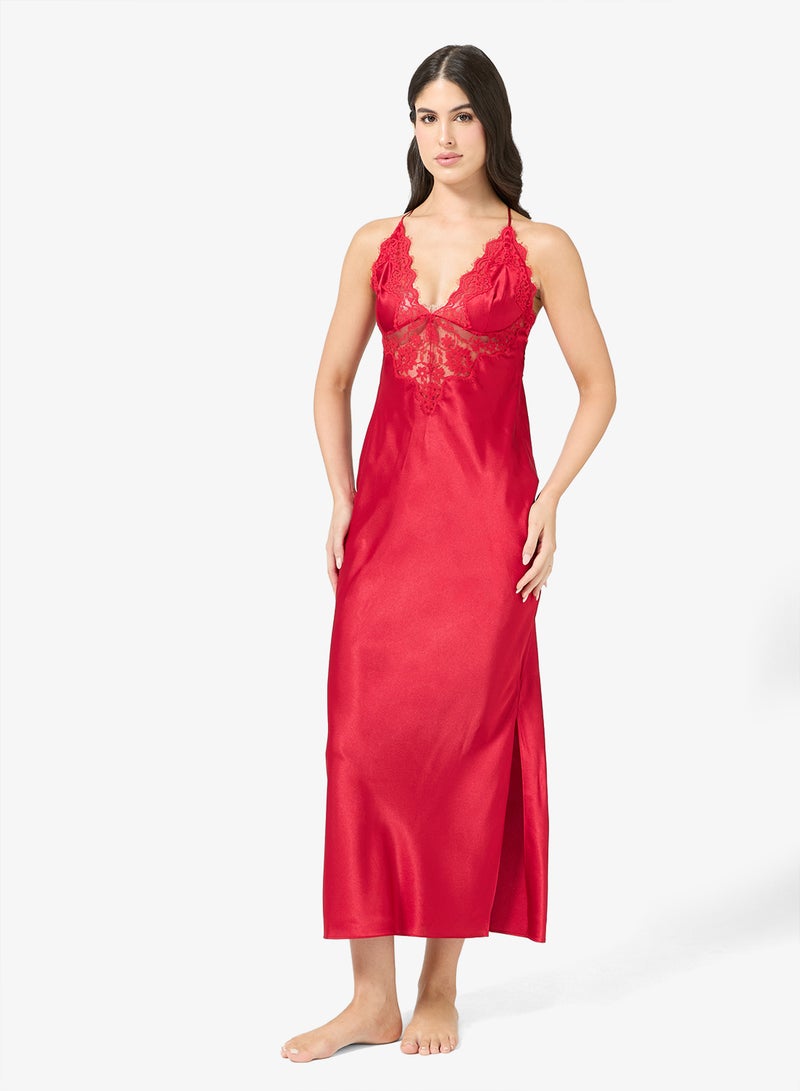hunkemoller Satin lace detailed dress - Image 4