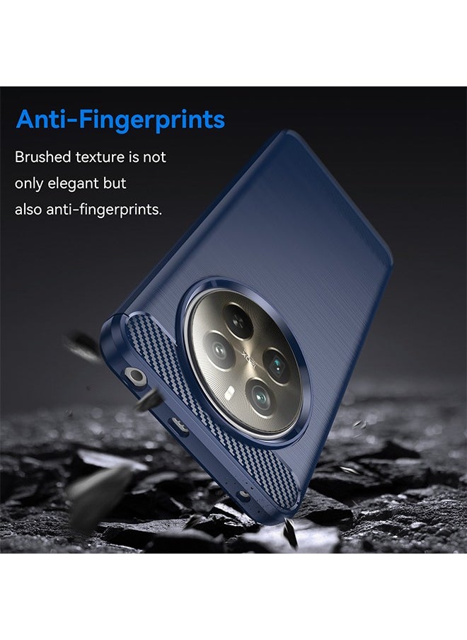 GKK - Realme 12+ 5G Case Cover with Carbon Fiber Shockproof Rugged Shell Anti-Scratch Easy Install Anti-Scratch Soft TPU Comfortable Touch Back Cover Protective Accessory For Realme 12+ 5G（Blue） - Image 1