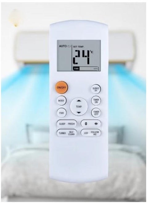 New Fit for Midea RG57B/BGE, RG57A4/BGEF, RG57A7/BGEF Wearproof Air Conditioner Remote Control – Replacement A/C Remote for Midea Units