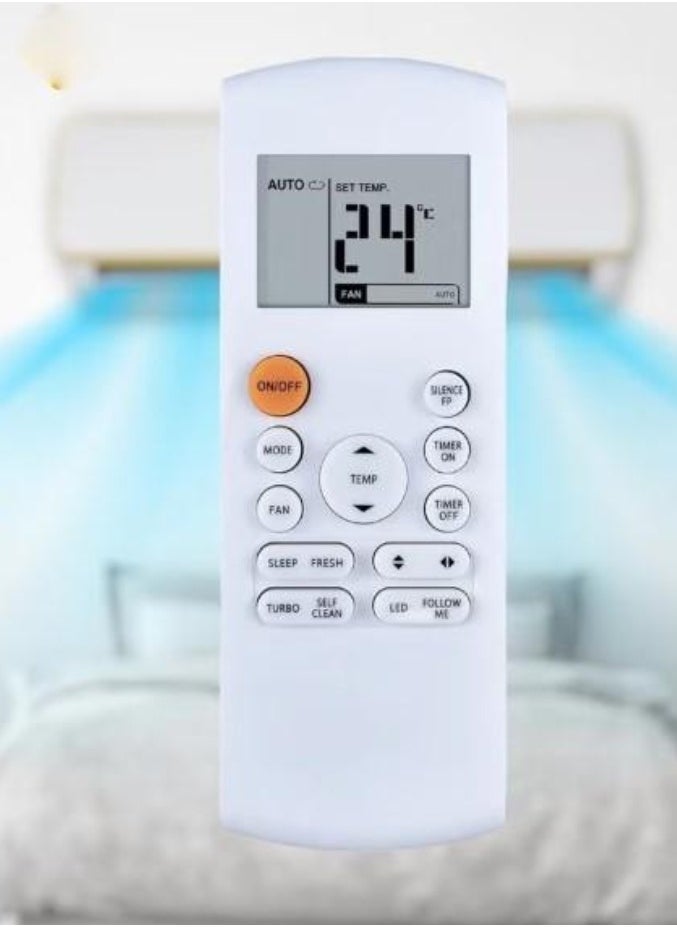 New Fit for Midea RG57B/BGE, RG57A4/BGEF, RG57A7/BGEF Wearproof Air Conditioner Remote Control – Replacement A/C Remote for Midea Units
