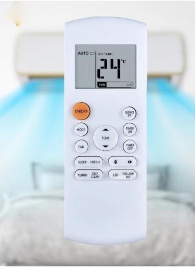 New Fit for Midea RG57B/BGE, RG57A4/BGEF, RG57A7/BGEF Wearproof Air Conditioner Remote Control – Replacement A/C Remote for Midea Units